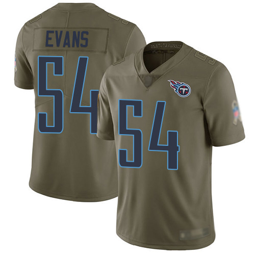 Tennessee Titans Limited Olive Men Rashaan Evans Jersey NFL Football #54 2017 Salute to Service->youth nfl jersey->Youth Jersey